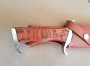 Maxi cuchillo Rambo con funda de cuero 100-90-12