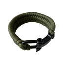 Pulsera Paracord de supervivencia panza de vibora doble BB886