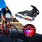 Luz trasera para bicicleta efecto patrulla C3045AG