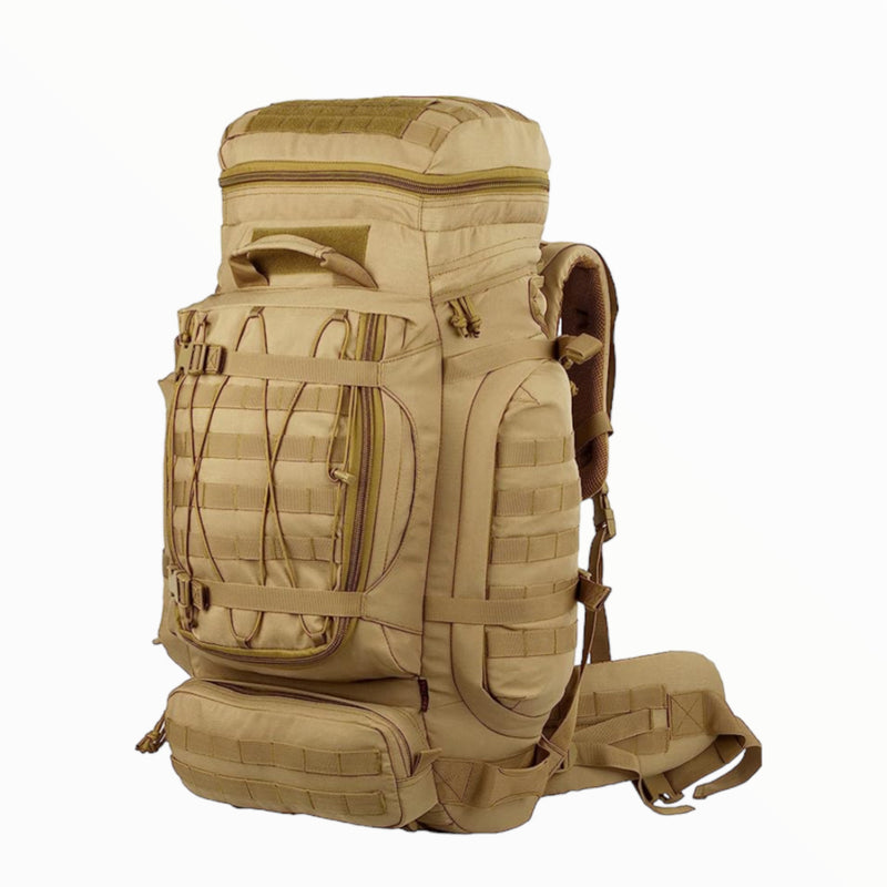 Mochila de marco interno 70Lts camping senderismo sistema molle GJ741