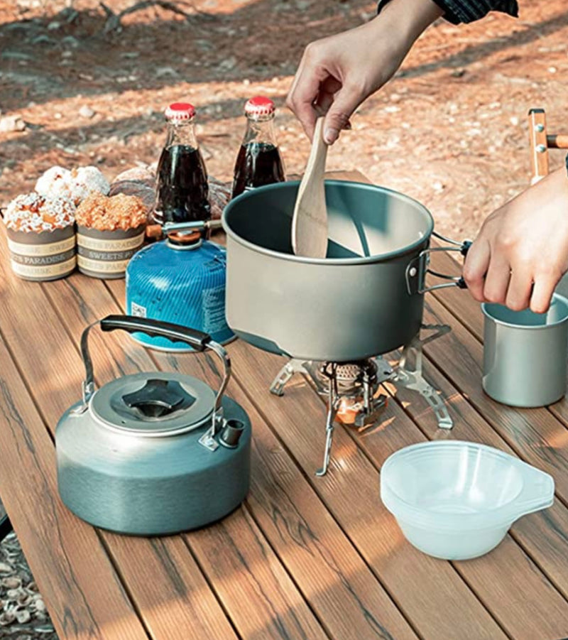 Juegos de utensilios de cocina para senderismos y camping 13 pzs SN114