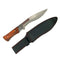 Cuchillo largo curvo con funda JF304