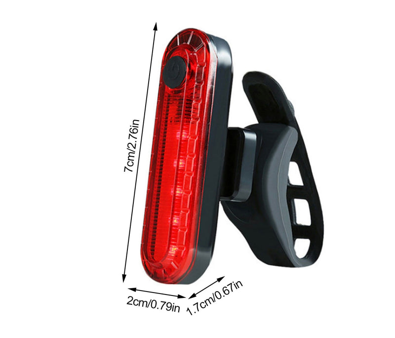 Luz roja trasera para bicicleta USB T056