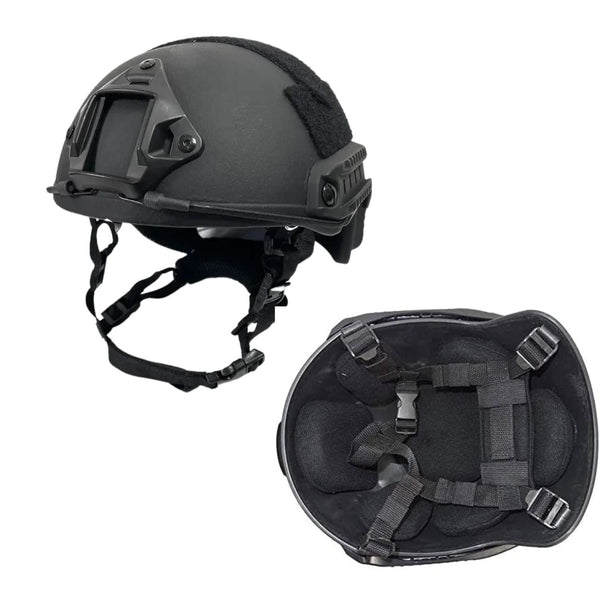 Casco Táctico Oreja recortada CON ALMOHADILLA (No unicel!!) ,rieles, bases con MARCA LJK TK44