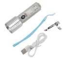 Lampara 8 pasos efecto patrulla luz uv con iman USB  W8081-520A