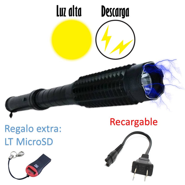 Bastón Tolete Lamp Taser Paralizador Stungun 15 Mv, St60