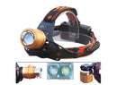 Lampara 3000 Lumens Doble Led c/Zoom azul/Blanco Recargable C/agua 808-94