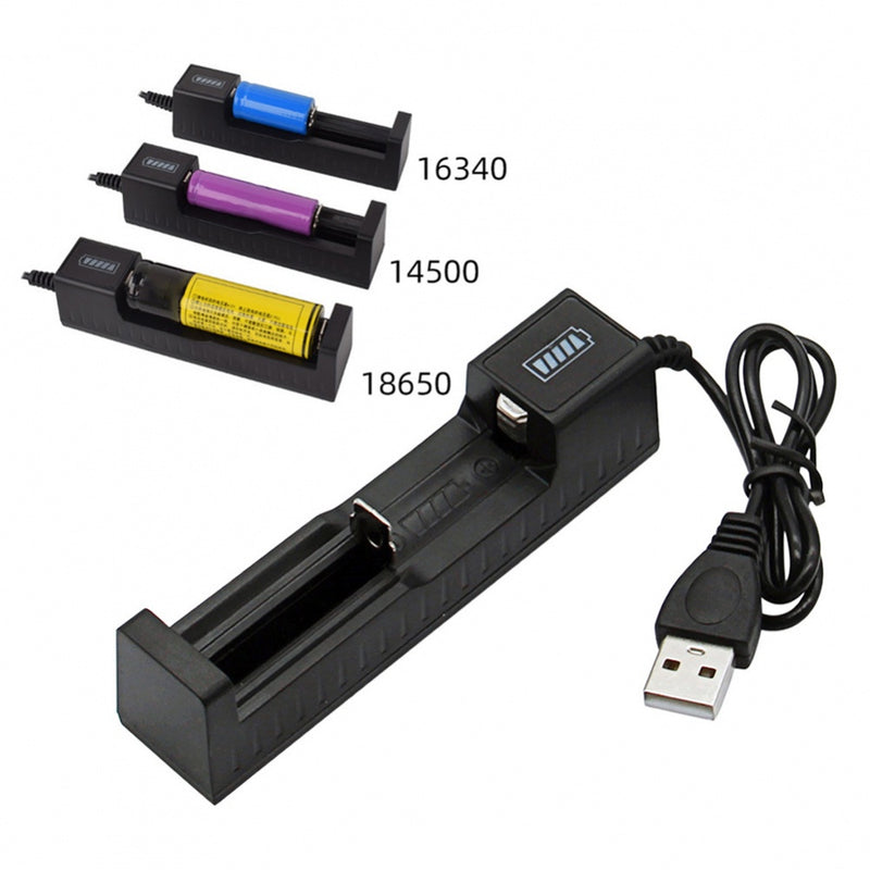 Cargador de batería plástico USB con indicador led CDQA