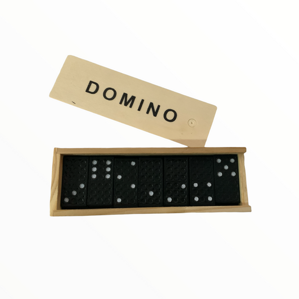 Mini domino con caja de madera DMN-4007D