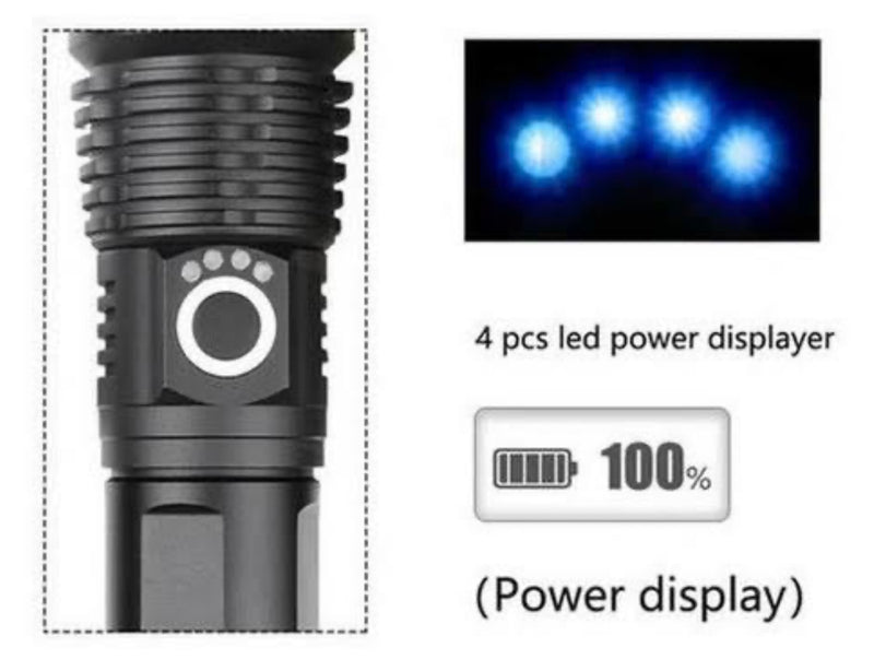 Lampara led T9 5 pasos carga usb zoom 5000 lms DT511