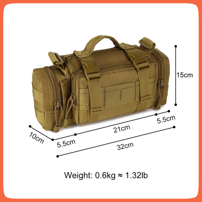 Mochila 3 L Maletín Multiposición Militar Táctica Calidad Original GJP WZ01