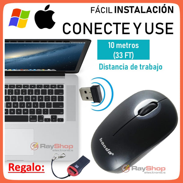 Mouse Óptico Inalámbrico Usb Compatible Windows Mac Wxs11