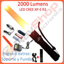 Lámpara Táctica 2000 Lms Led Cree Xp-E R3, Swat c/CONO DT1B