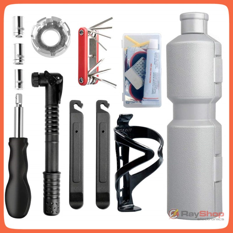 Botella Kit Herramienta Bicicleta Portátil Bomba Aire Tw03