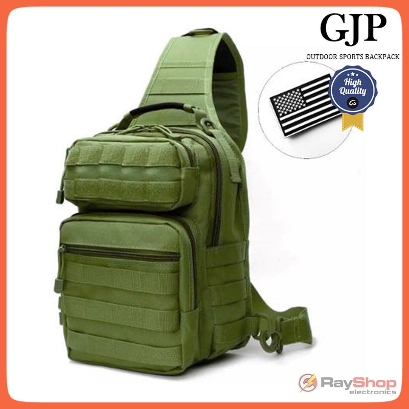 Mochila Táctica Militar Pechera Cruzada Campismo Multiusos 12 Lts GJP Wz921