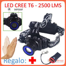 Lámpara Minera Cabeza 2500 Lms Con Sensor Cree Led T6 Dt175