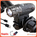 Lámpara Recargable 320 Lumens Led Seguridad Bicicleta 360º T2256