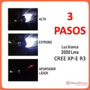 Lámpara Táctica 2000 Lms Zoom Laser Led Cree R3, Swat Cd119