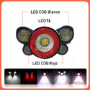 Lampara Cabeza 5000 Lms 6 Modos Luz Blanca/Roja Led Cree T6 Dt215