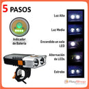 Lámpara Luz Led Frontal Bicicleta 3000 Lms Recargable Dt37