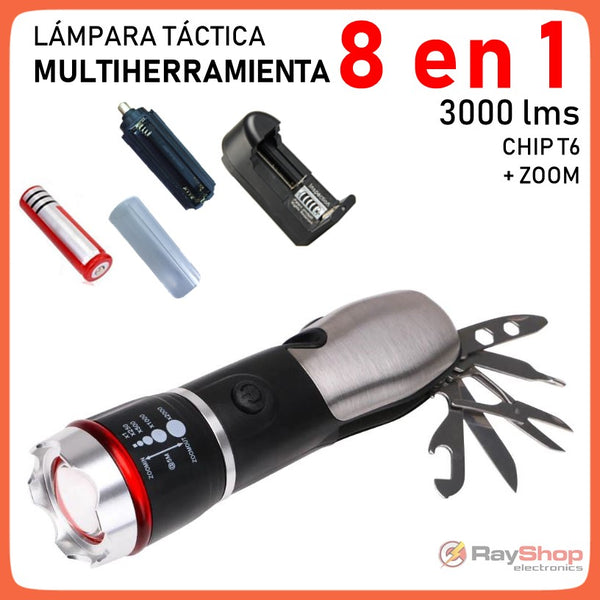 Lámpara 3000 Lms Táctica Multiuso Comando Light Como TV D175