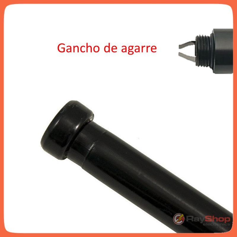 Bastón Retráctil Defensa Personal Extensible Tolete 19.5 Pulgadas Con gancho Sn011