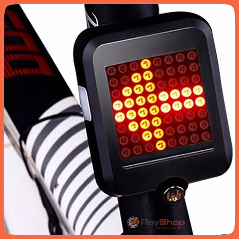 Luz Trasera Bici Direccionales Recargable 64 Leds Usb T6100