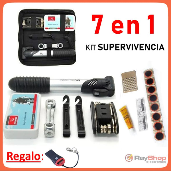 Kit De Herramienta Para Bicicleta Portátil Bomba Aire T6b05