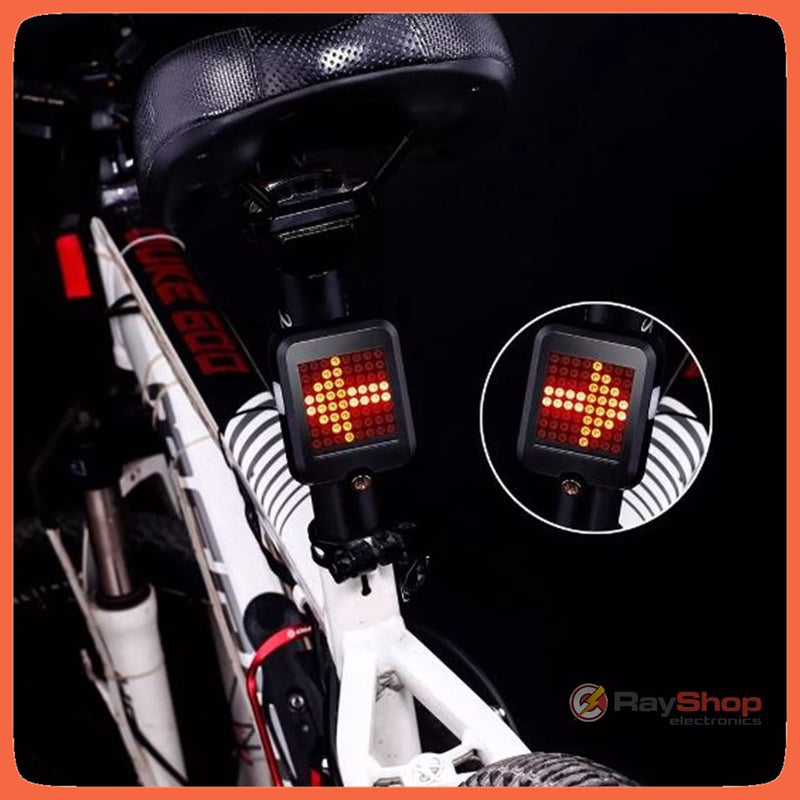 Luz Trasera Bici Direccionales Recargable 64 Leds Usb T6100