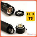 Lámpara Táctica 2500 Lumenes Zoom Led Cob Antorcha Dt351