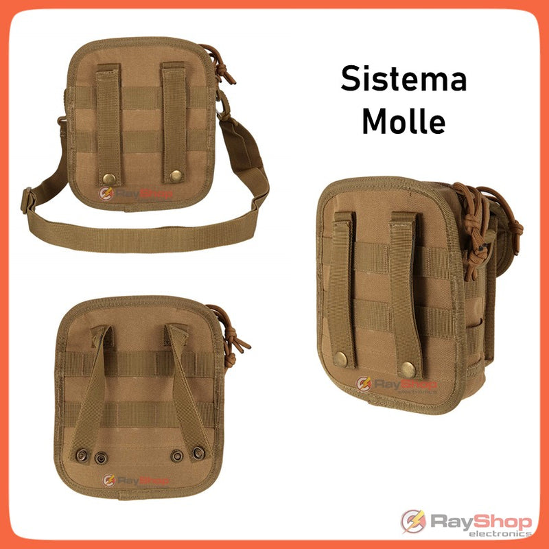 Bolsa Militar Táctica Sistema Molle Cruzada Celular Calidad Original GJP WZ9058