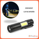 Mini Lámpara c/Zoom 2 En 1 1200 Lms+Barra Led Cob Dt260