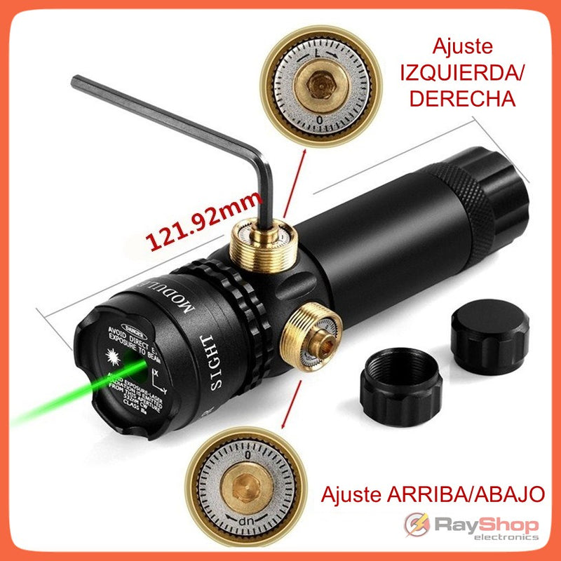 Mira Táctica Láser Verde 20mm Riel Para Rifle Gotcha 2 km Sn002