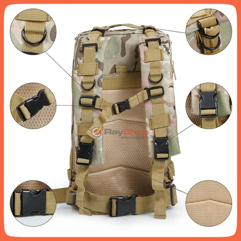 Mochila Táctica Militar Asalto 30 L Backpack Campismo LJK Sn507