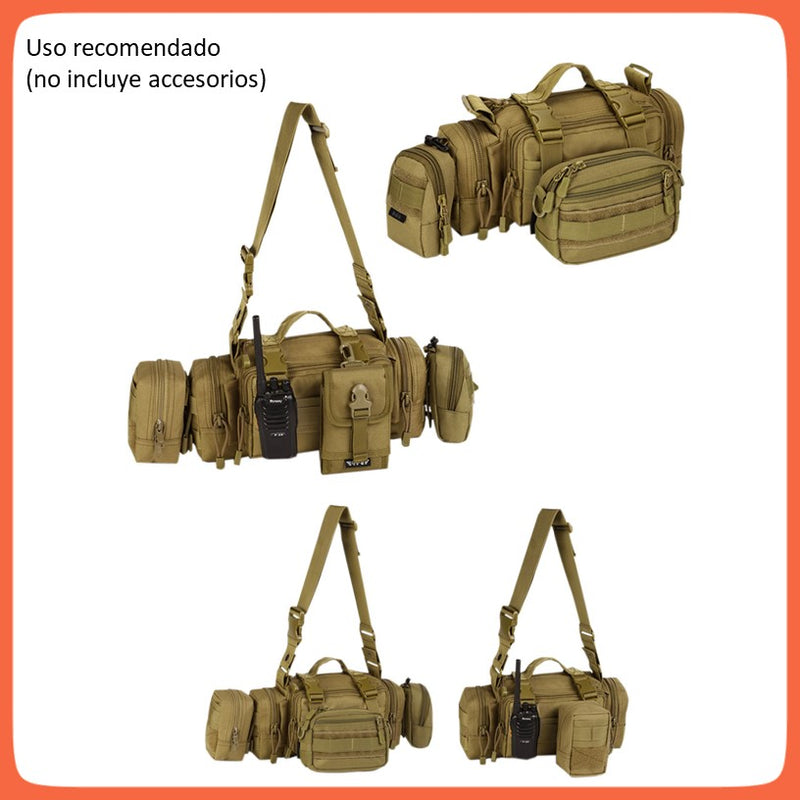 Mochila 3 L Maletín Multiposición Militar Táctica Calidad Original GJP WZ01