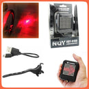 Luz Trasera Bici Direccionales Recargable 64 Leds Usb T6100