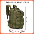 Mochila Táctica Militar 45 Lts Gotcha Casería Campismo Sn588