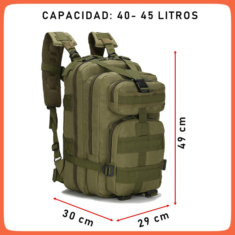 Mochila Táctica Militar 45 Lts Gotcha Casería Campismo Sn588