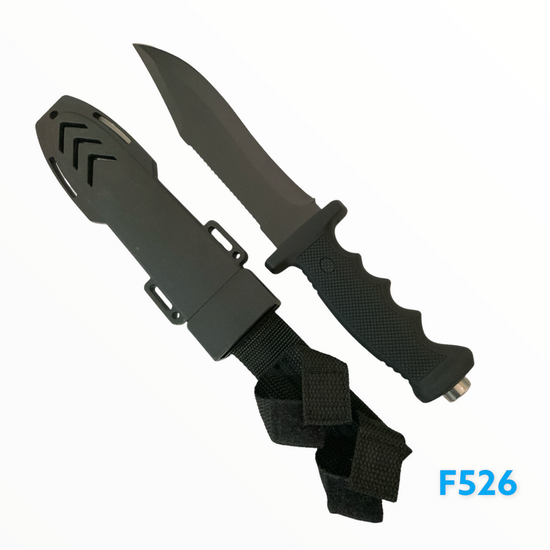 Cuchillo LARGO Rambo c/Funda cuchilla con Sierra  F500