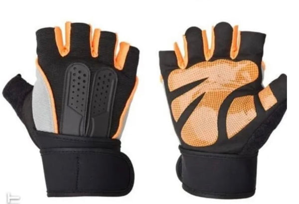 Guantes medio dedo uso rudo GJ901