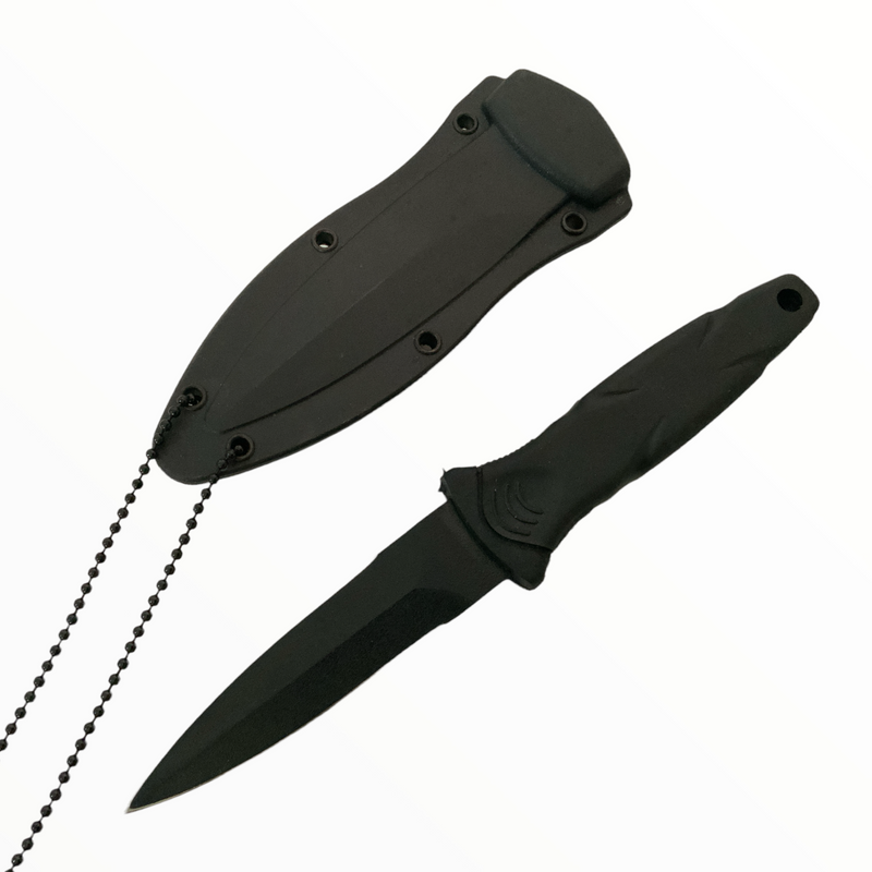 Cuchillo daga con collar y clip F539