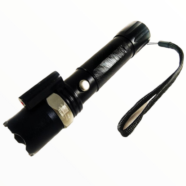 Lámpara Táctica 2000 Lms Zoom Laser Led Cree R3, Swat w808