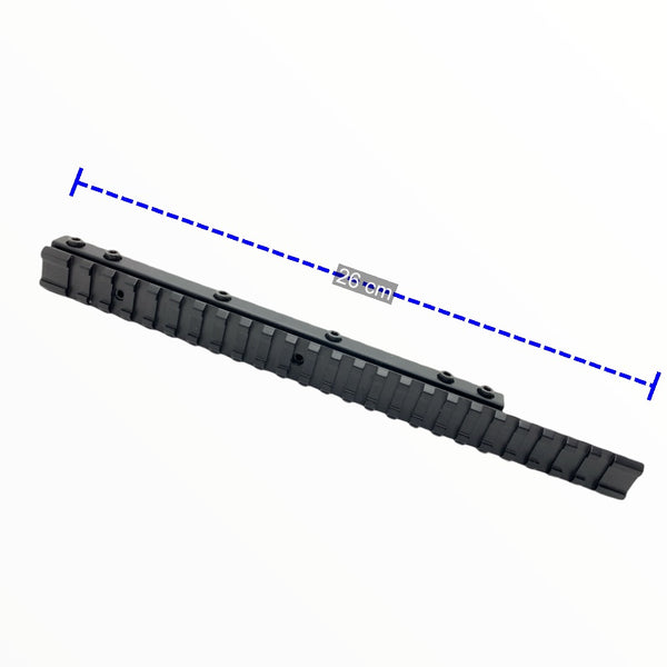 Riel picatiny 26cm para Adaptar, armas largas Pj323