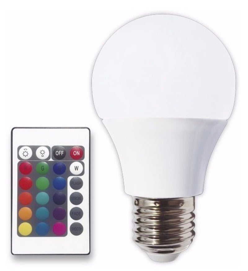 Foco Led Multicolor Control Remoto Luces De Color Cambiante RGBW Dp3w