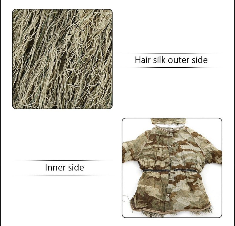 Camuflage Traje Ghost Ghillie Suit Sniper Gotcha Caceria 3d SN013