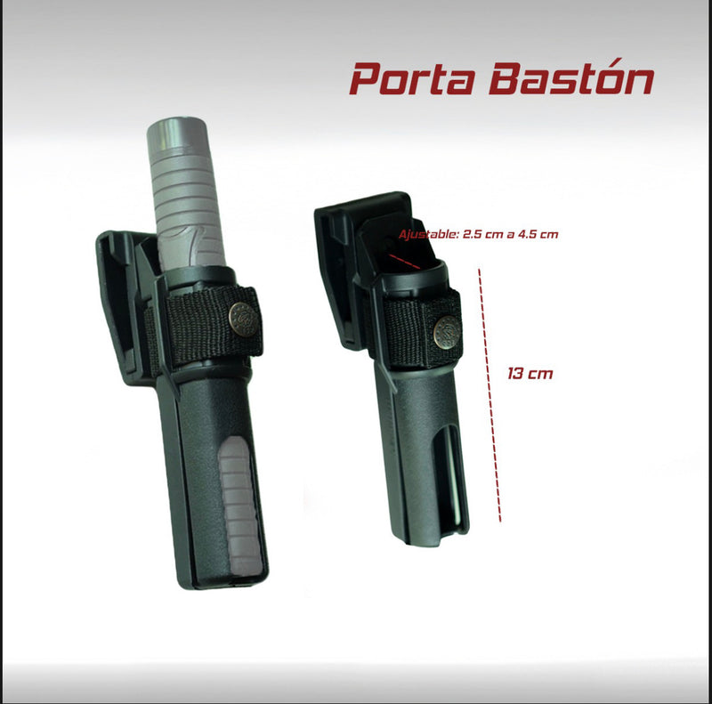 Porta Baston Retractil AJUSTABLE Policia Seguridad Defensa PERSONAL PJ086