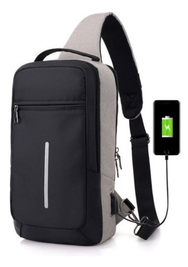 Mochila antirrobo pechera con cable USB, impermeable GJP VE645